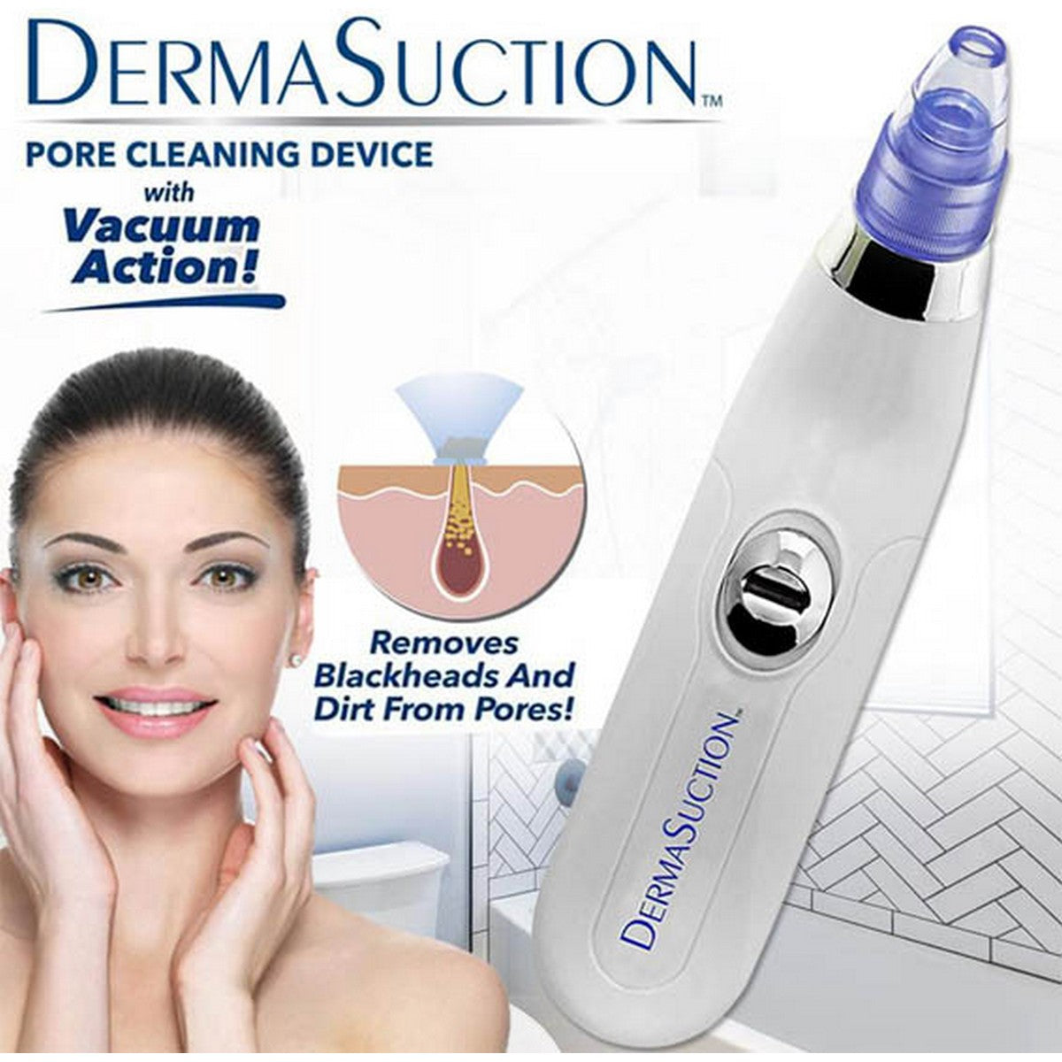 Derma Suction Vacuum Blackhead Remover Pore Cleaner Electric Nose Face Deep Cleaning Skin Care Machine Aspirator Point Skin Care Tool Beauty