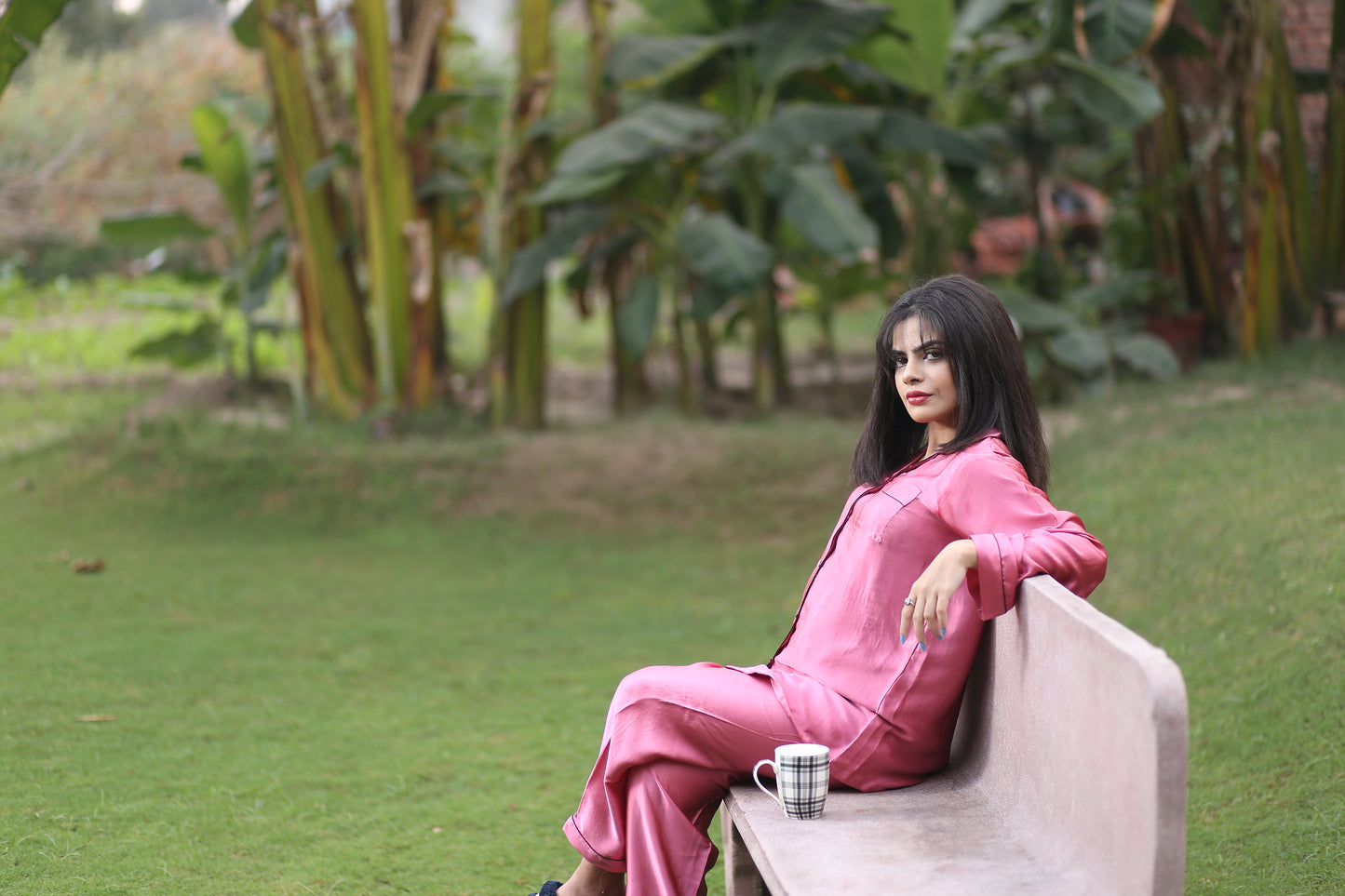 Pink Silk collection Pj set