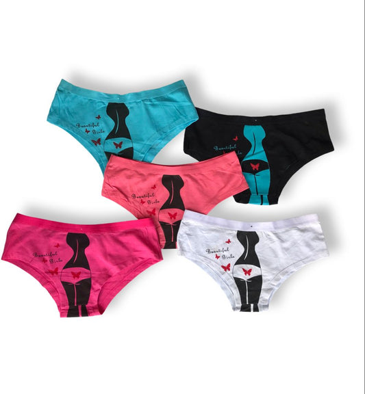 Pack of 5 Different Color Panties