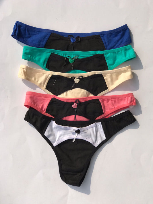 Pack of 5 Different Color Panties